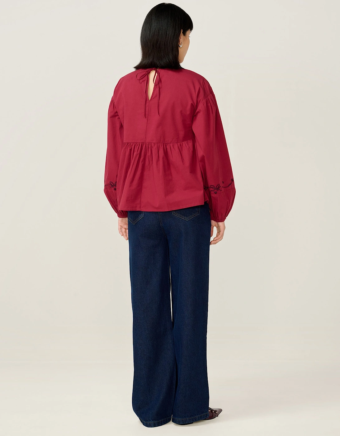 Elma Blouse in Merlot