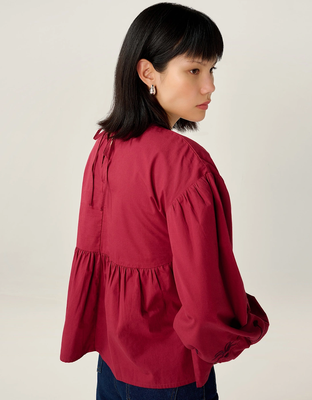 Elma Blouse in Merlot