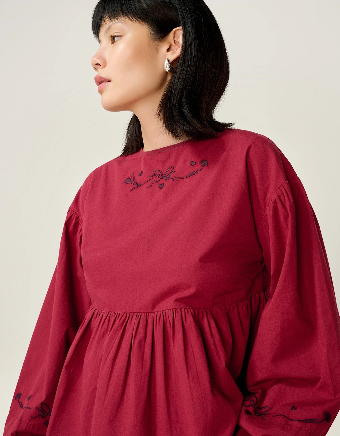 Elma Blouse in Merlot