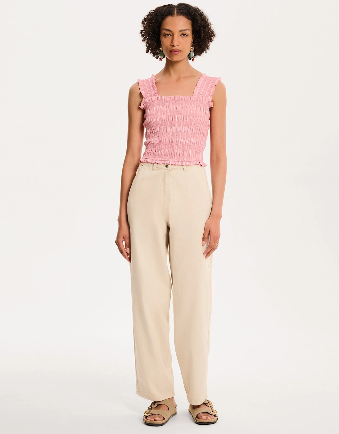 Macy Top in Pink and White Stripe, 6 of 5