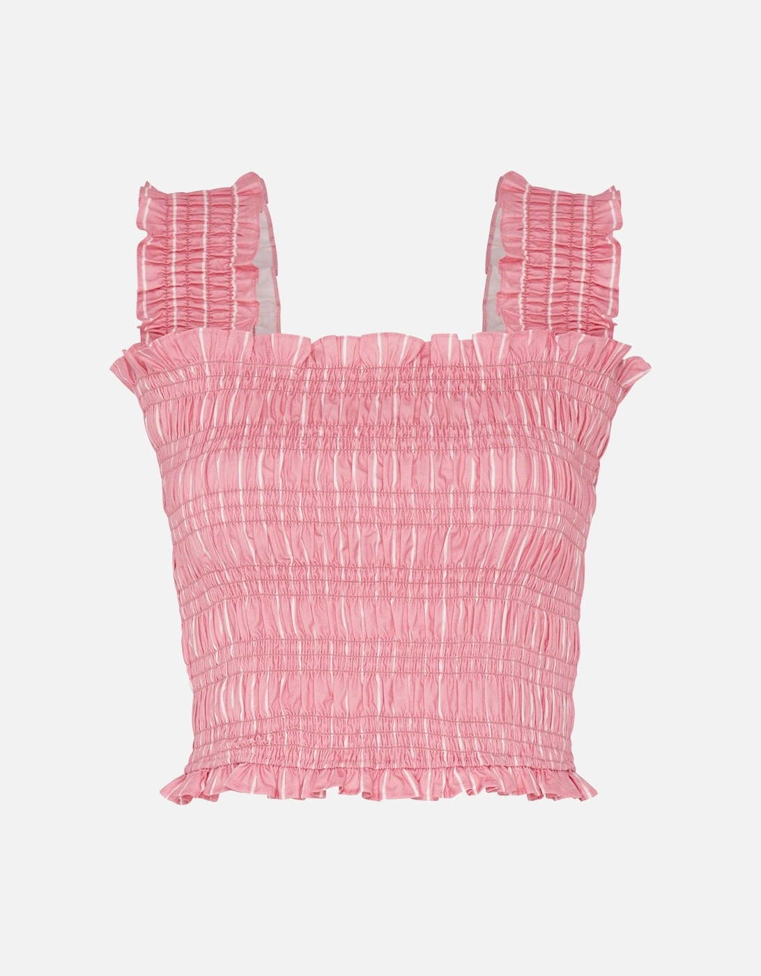 Macy Top in Pink and White Stripe