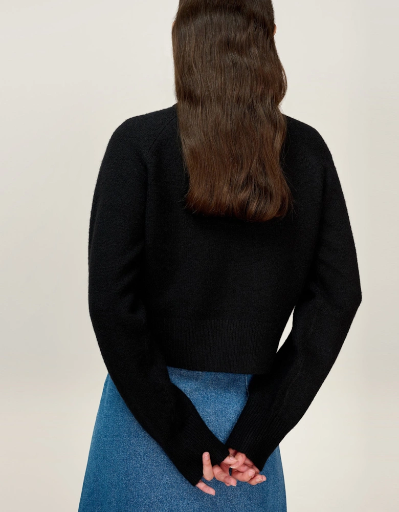 August Cardigan in Black