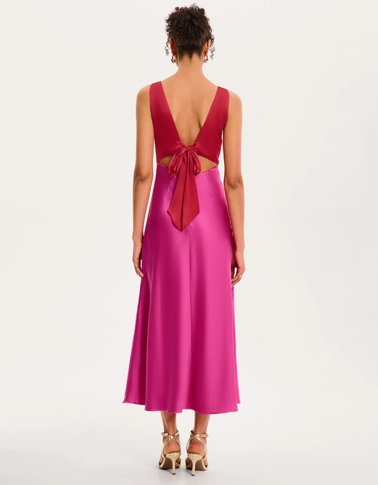 Maggy Dress in Red and Pink
