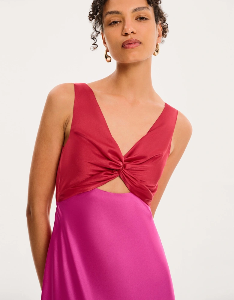 Maggy Dress in Red and Pink