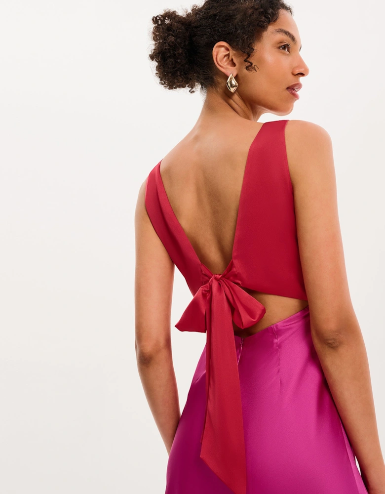 Maggy Dress in Red and Pink