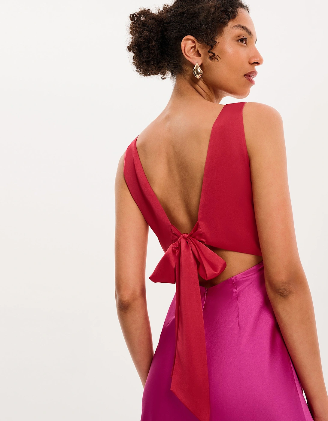 Maggy Dress in Red and Pink