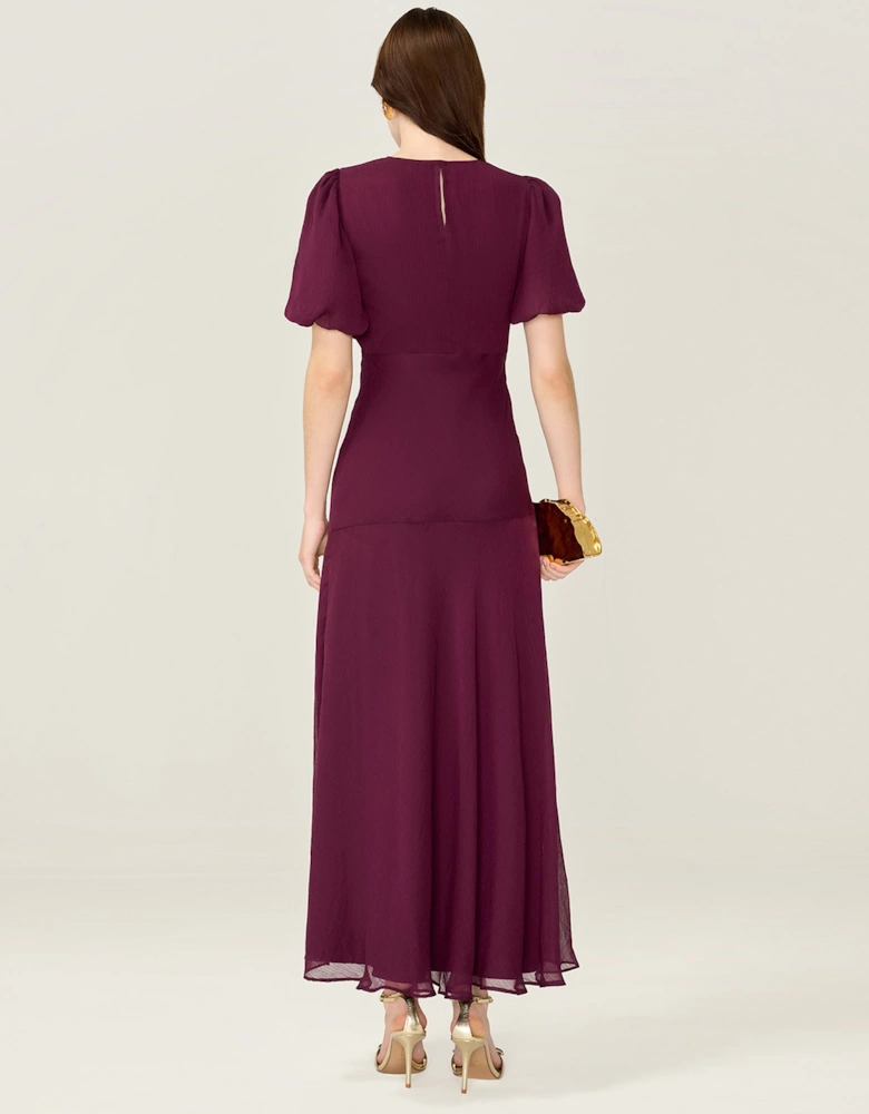 Nola Dress in Merlot