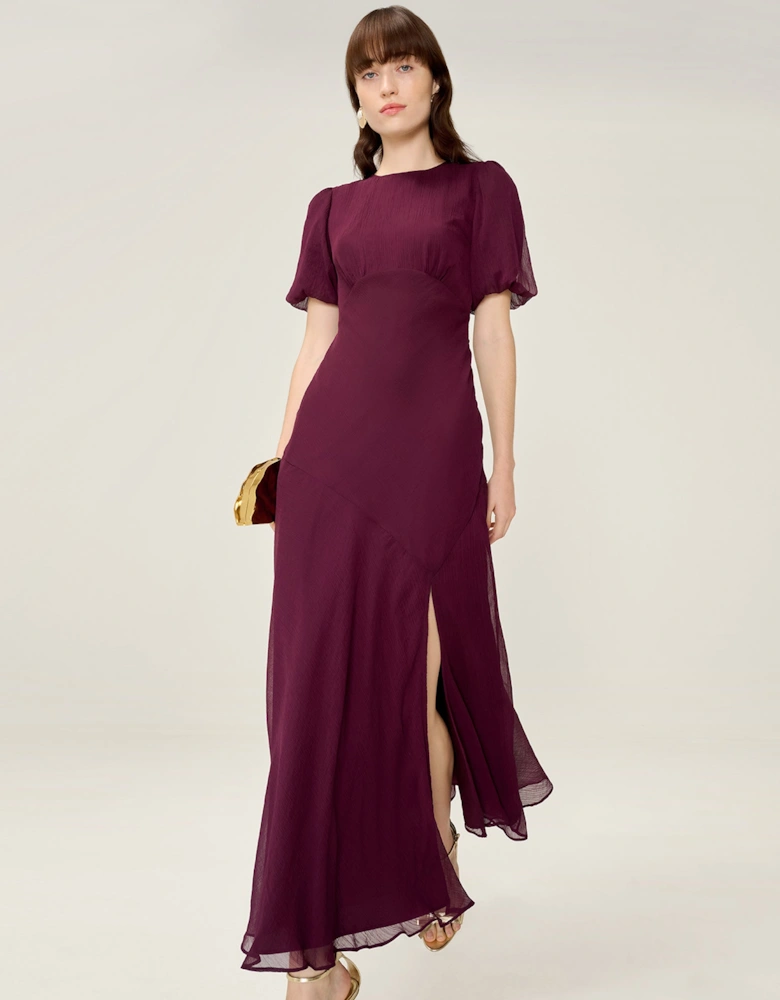 Nola Dress in Merlot