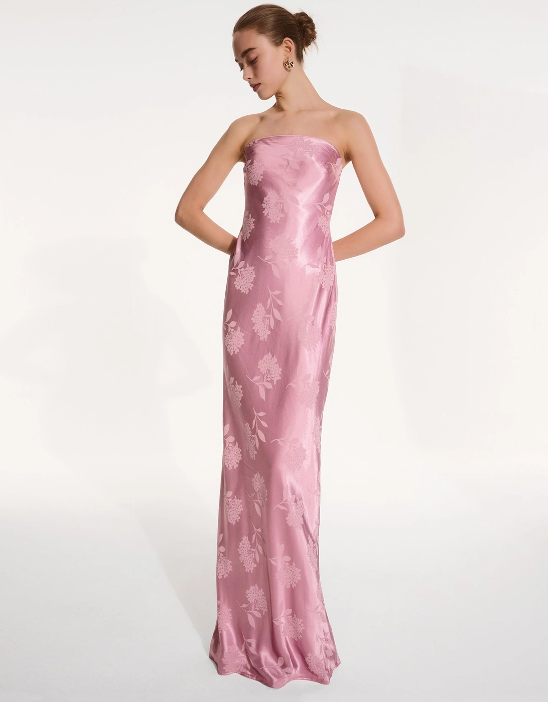 Amdra Maxi Dress in Vintage Pink