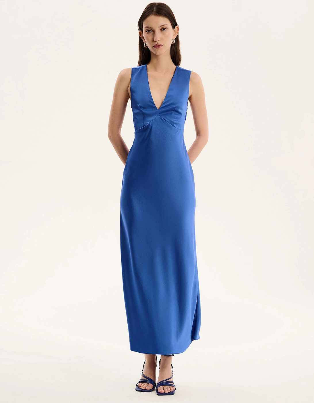 Nova Tie Back Dress in Cobalt, 7 of 6