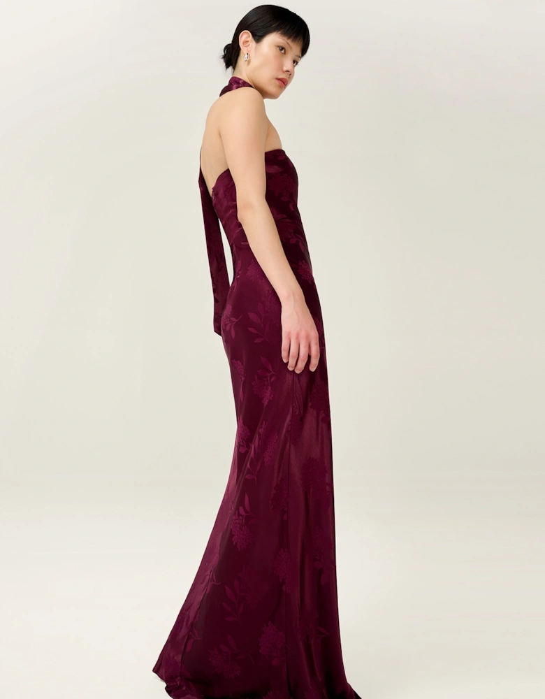 Myla Dress in Deep Wine
