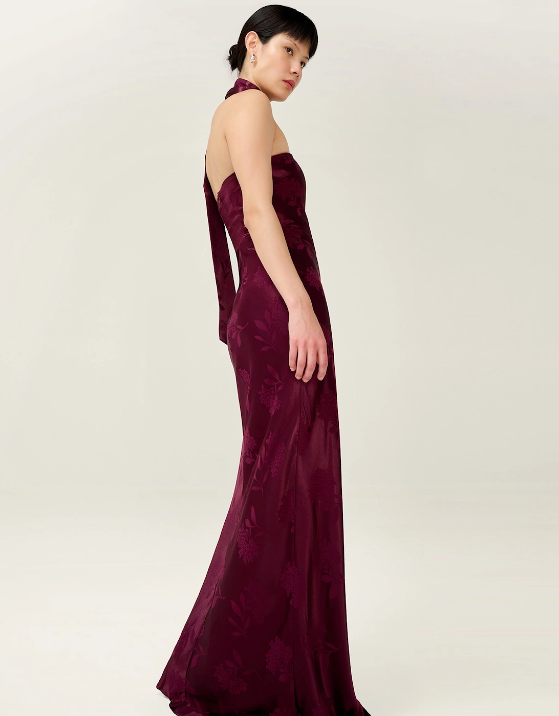 Myla Dress in Deep Wine