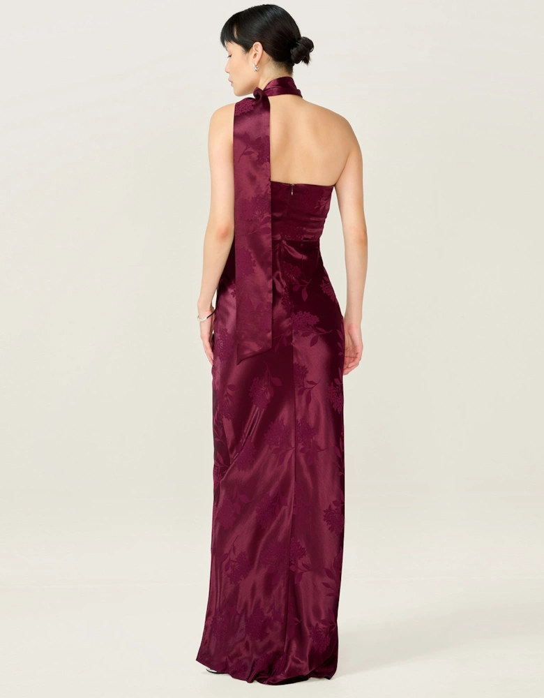 Myla Dress in Deep Wine