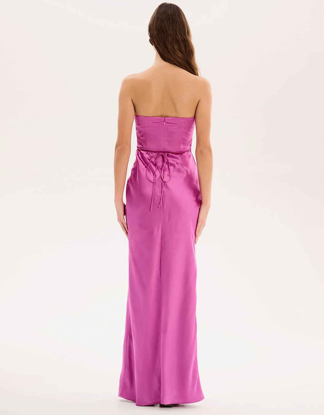 Amdra Strapless Dress in Purple