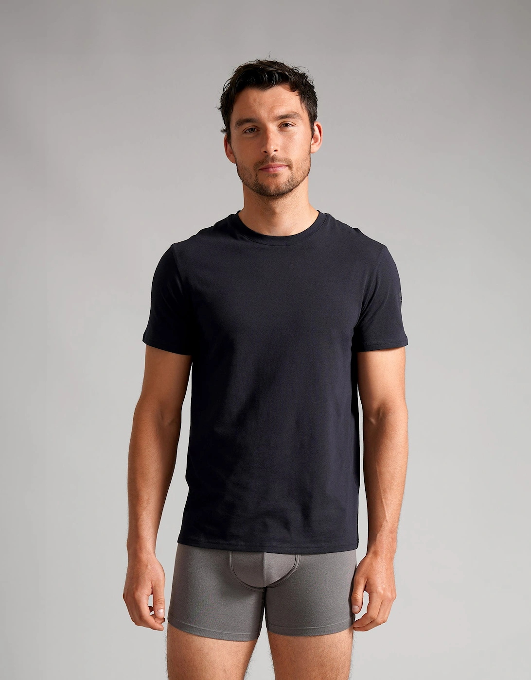 3-Pack Crew Neck T-Shirts Mens T-Shirts & Tank Tops Navy Mix