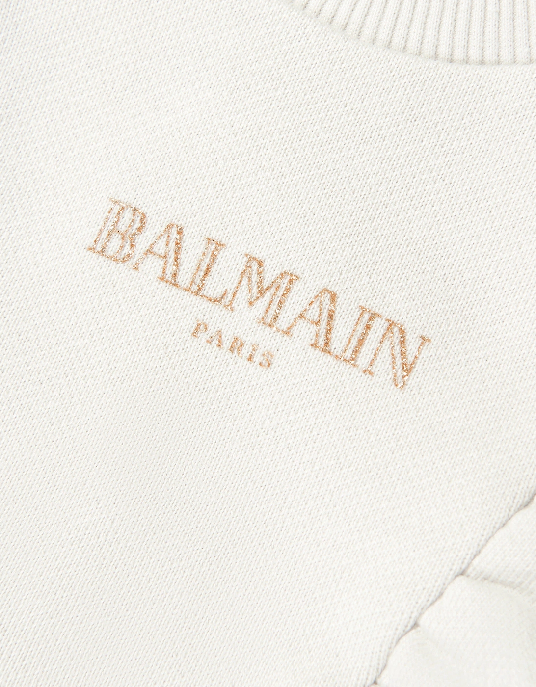 Baby Girls Ruffle Jersey Dress in Beige