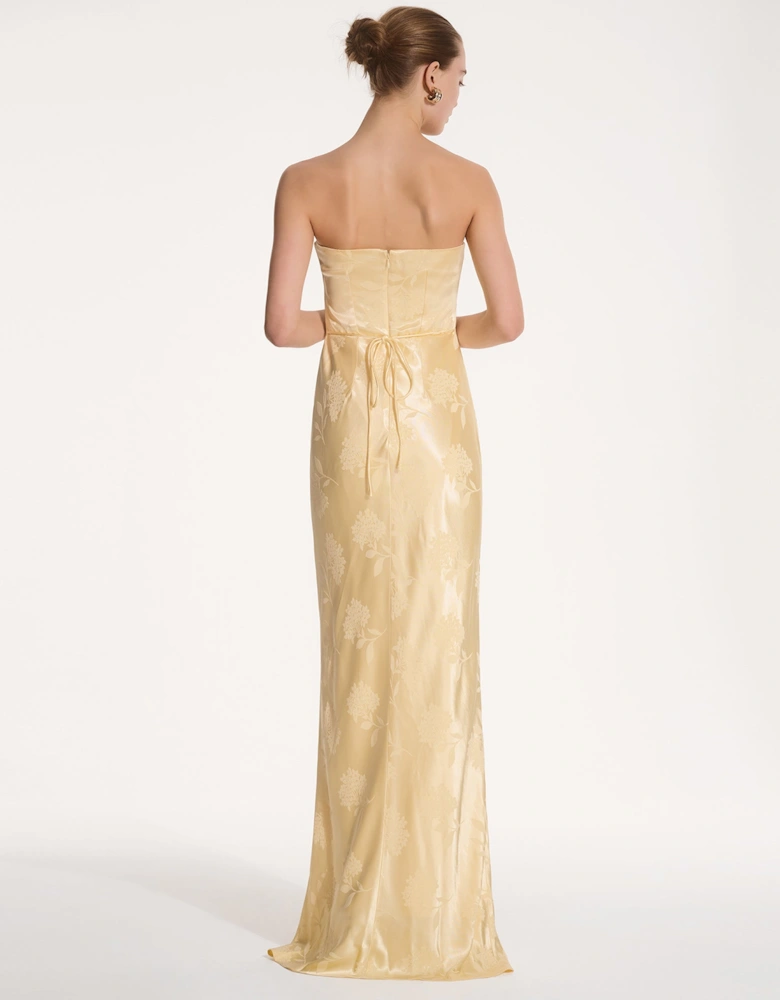 Amdra Maxi Dress in Vintage Yellow