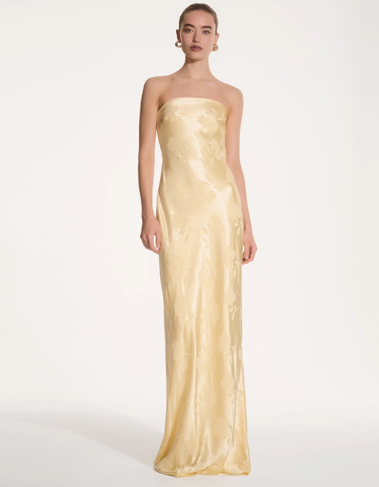 Amdra Maxi Dress in Vintage Yellow