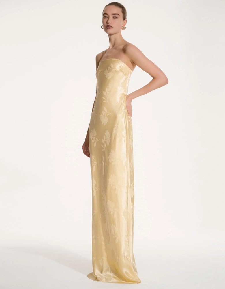 Amdra Maxi Dress in Vintage Yellow