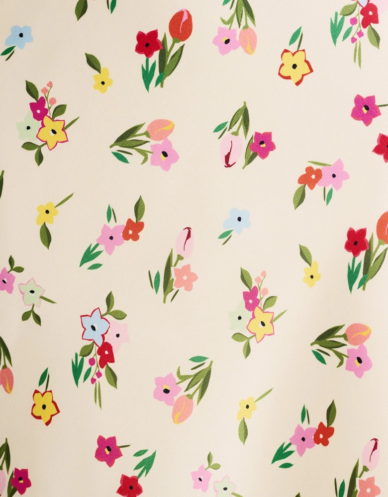 Belle Dress  in Yellow Floral