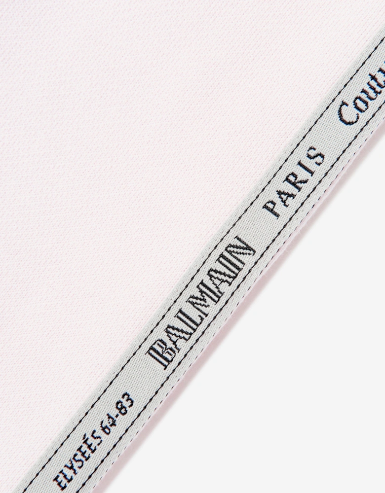 Baby Girls Logo Tape Joggers in Pink