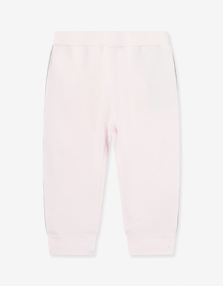 Baby Girls Logo Tape Joggers in Pink