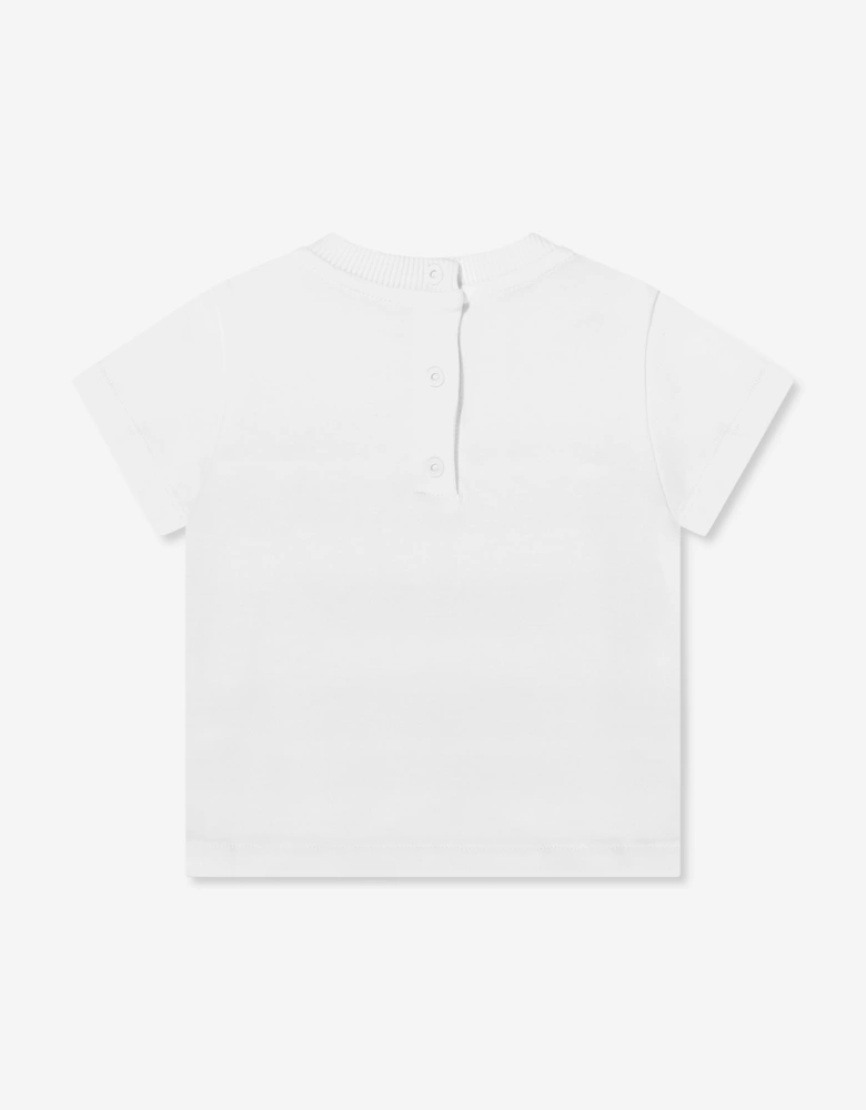 Baby Striped Logo T-Shirt in White