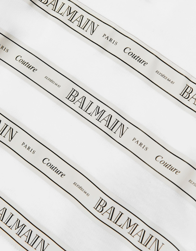 Baby Striped Logo T-Shirt in White