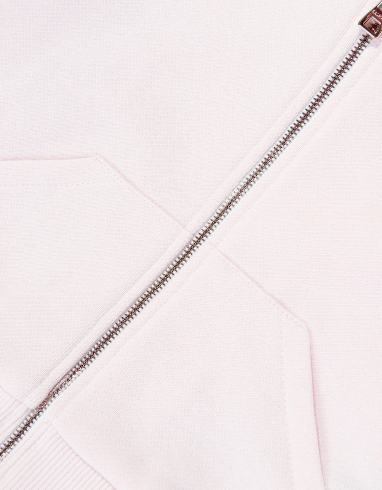 Baby Girls Logo Zip Up Top in Pink