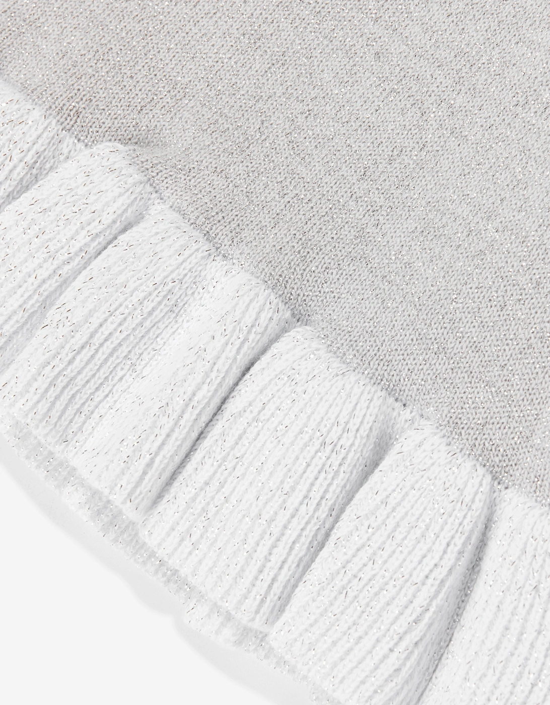 Girls Swan Cardigan in Silver