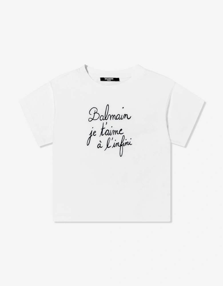 Boys Logo T-Shirt in White