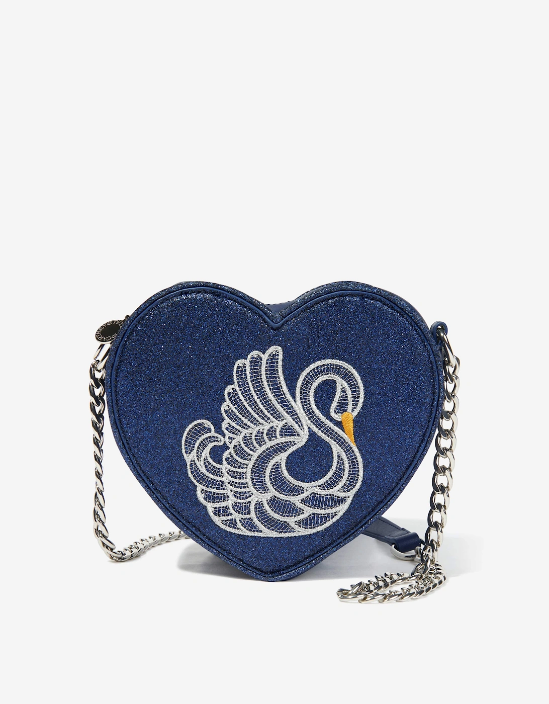 Girls Swan Heart Shoulder Bag in Blue, 7 of 6