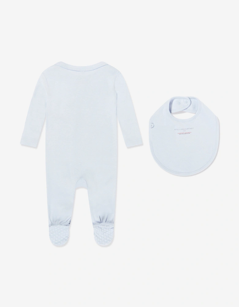 Baby Boys Jersey Babygrow Set in Blue