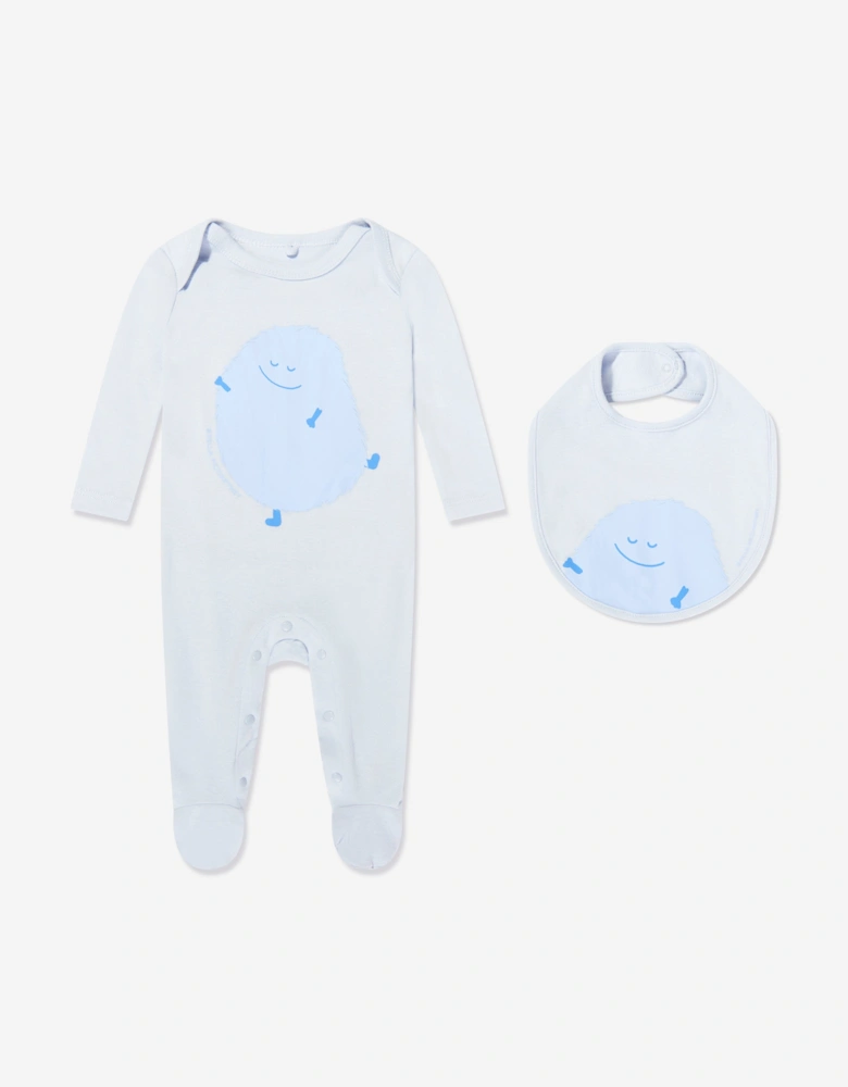 Baby Boys Jersey Babygrow Set in Blue