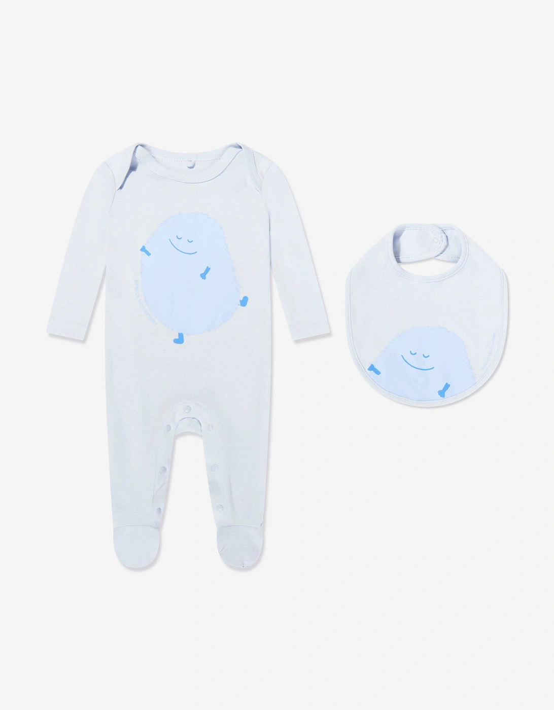Baby Boys Jersey Babygrow Set in Blue, 8 of 7