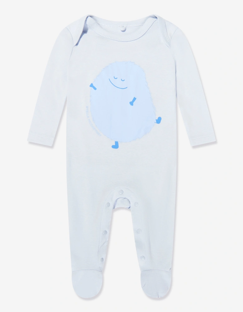 Baby Boys Jersey Babygrow Set in Blue