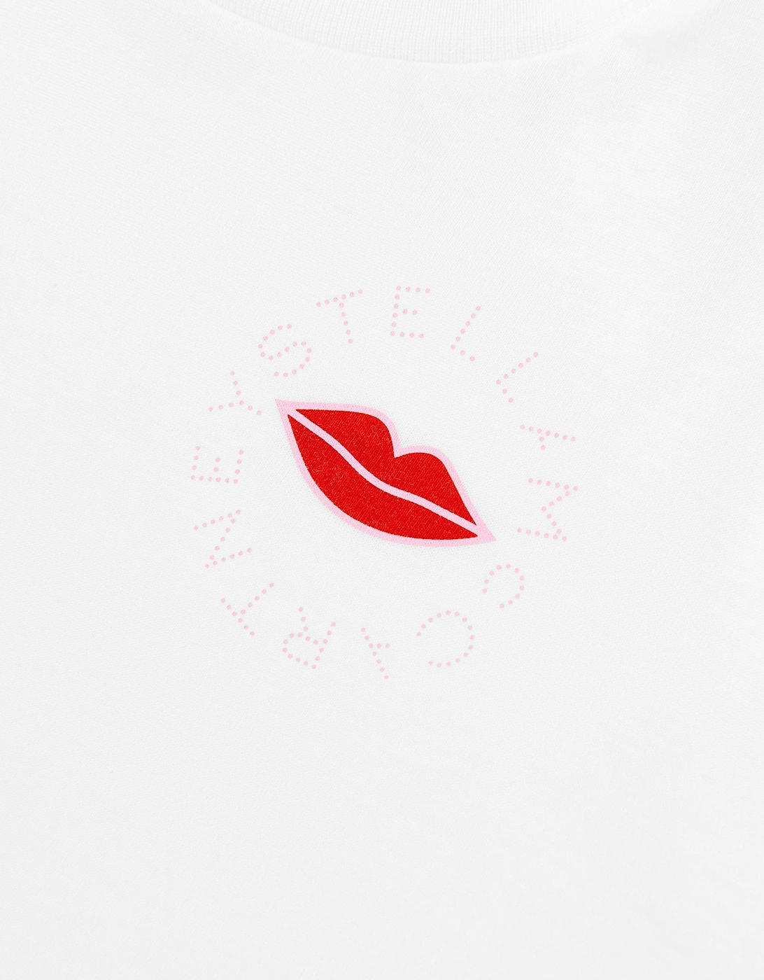Girls Lips Logo T-Shirt in White