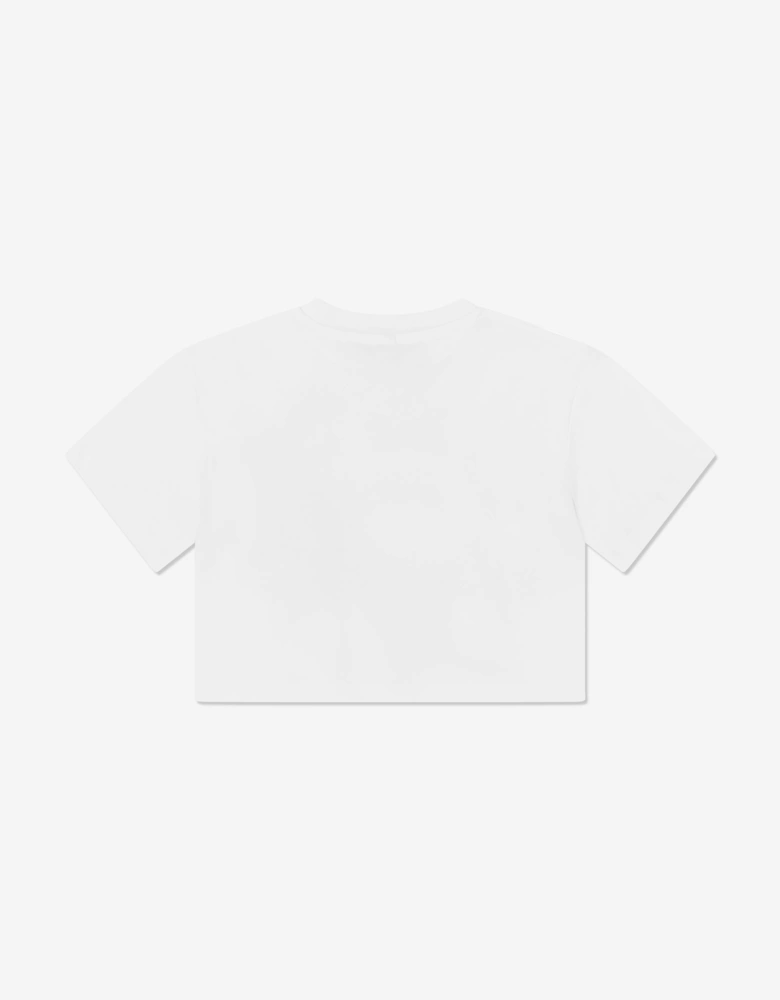 Girls Lips Logo T-Shirt in White