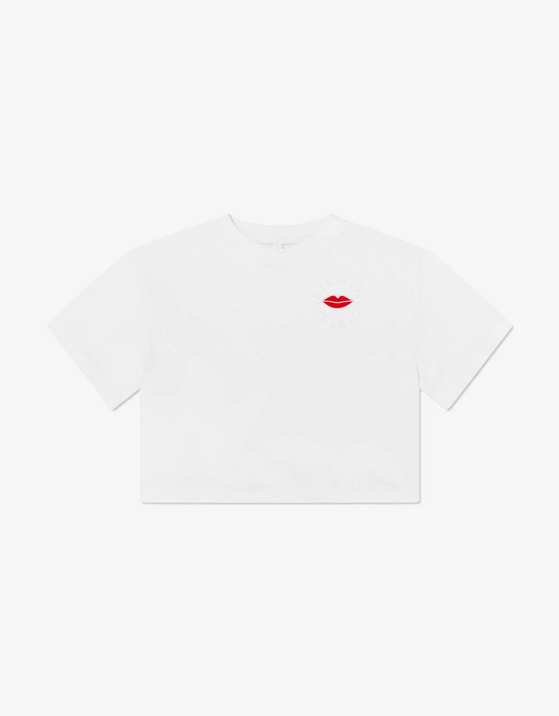 Girls Lips Logo T-Shirt in White, 5 of 4