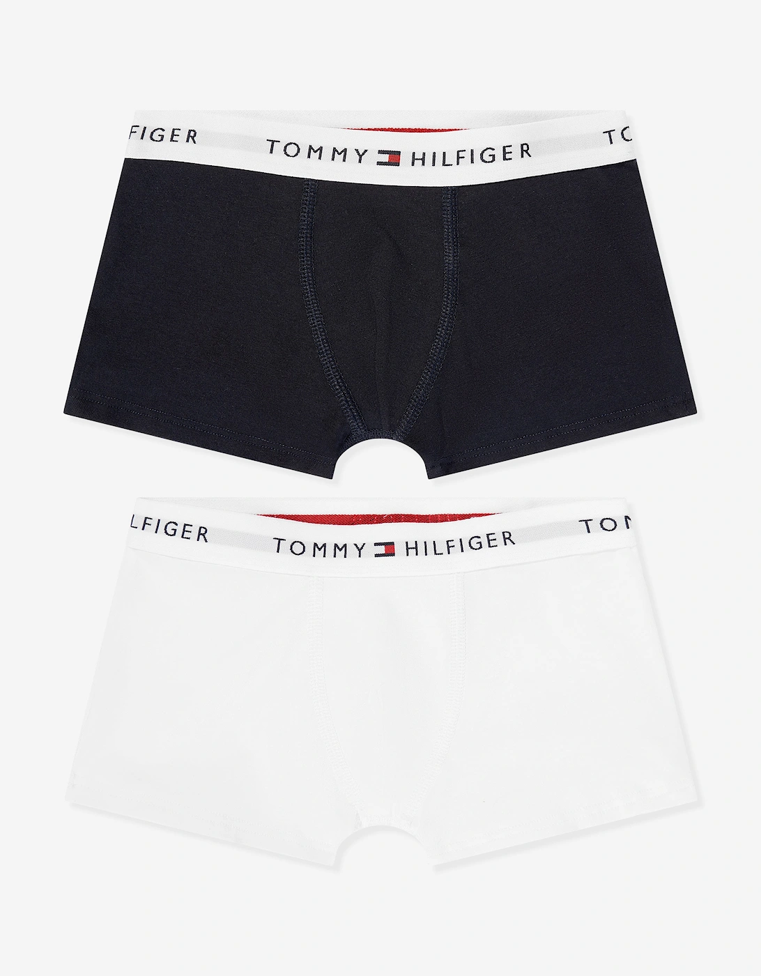 Boy's Tommy Hilfiger Boys 2 Pack Boxer Shorts Set in White - Size: 6 - 7 years