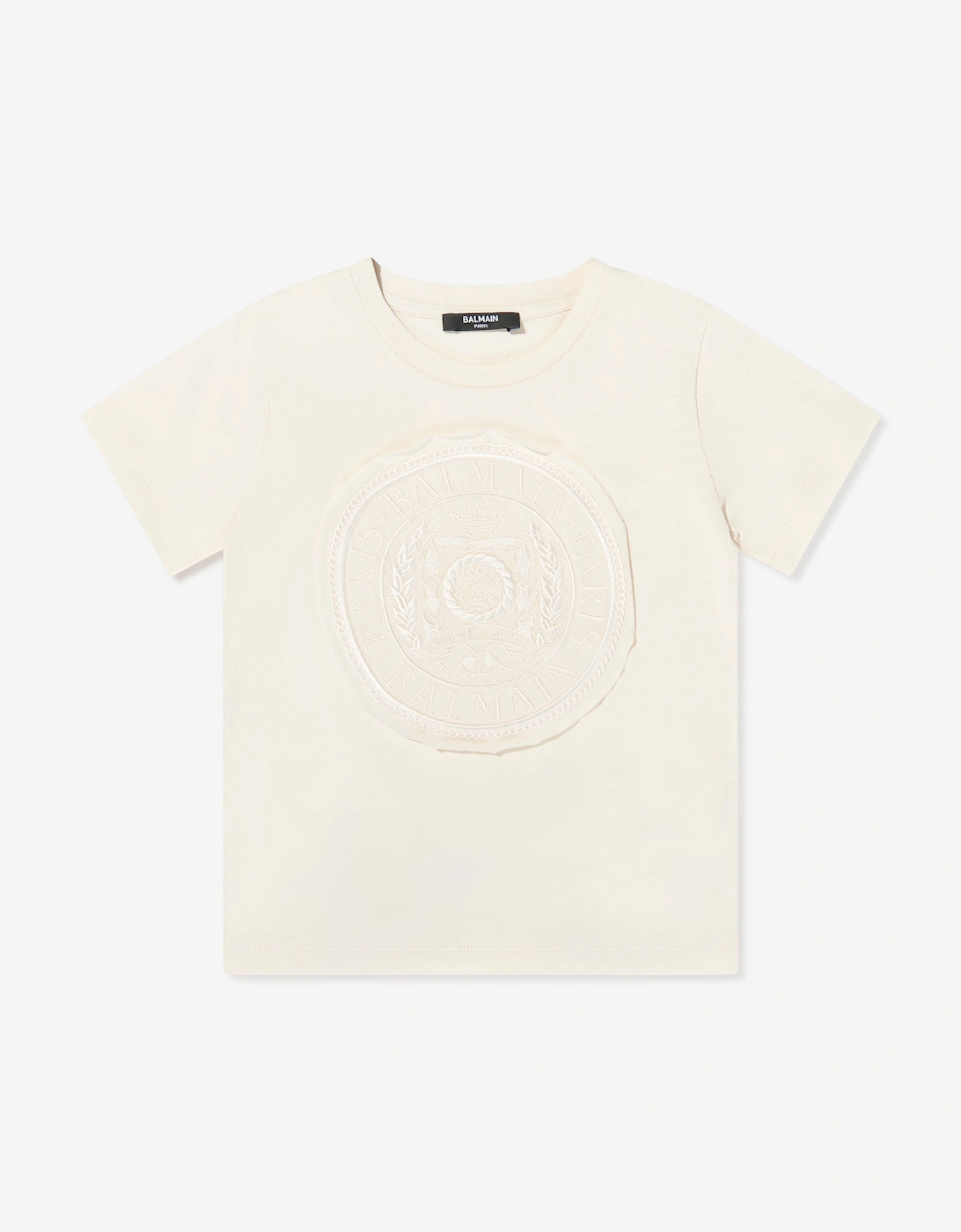 Boys Logo T-Shirt in Beige, 5 of 4