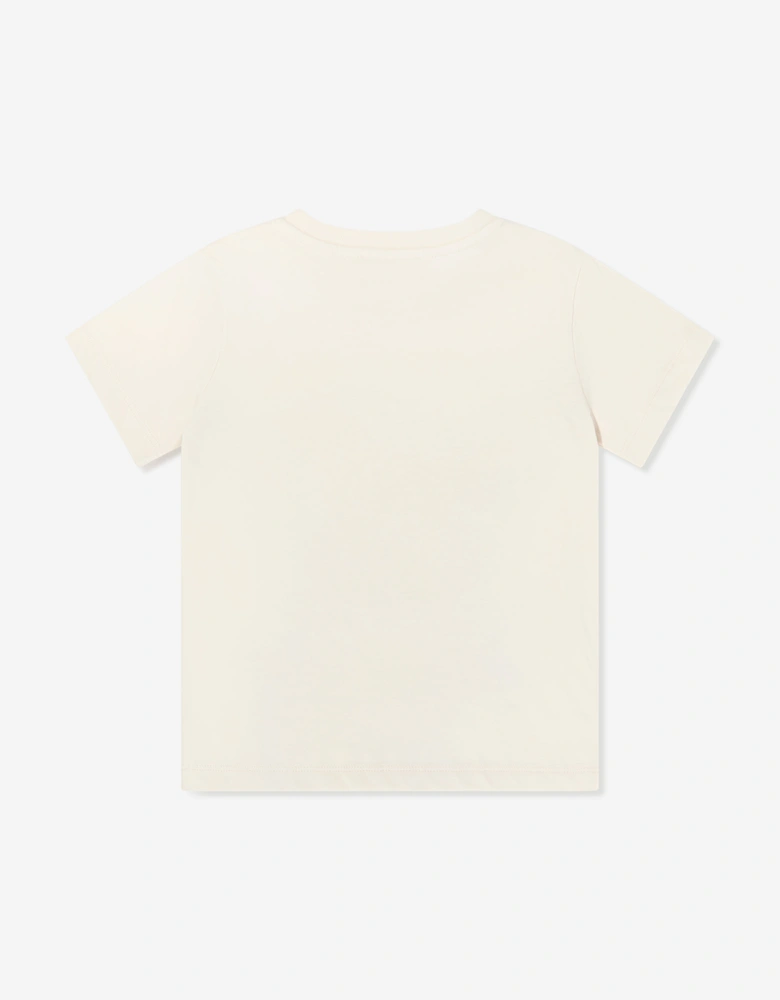 Boys Logo T-Shirt in Beige