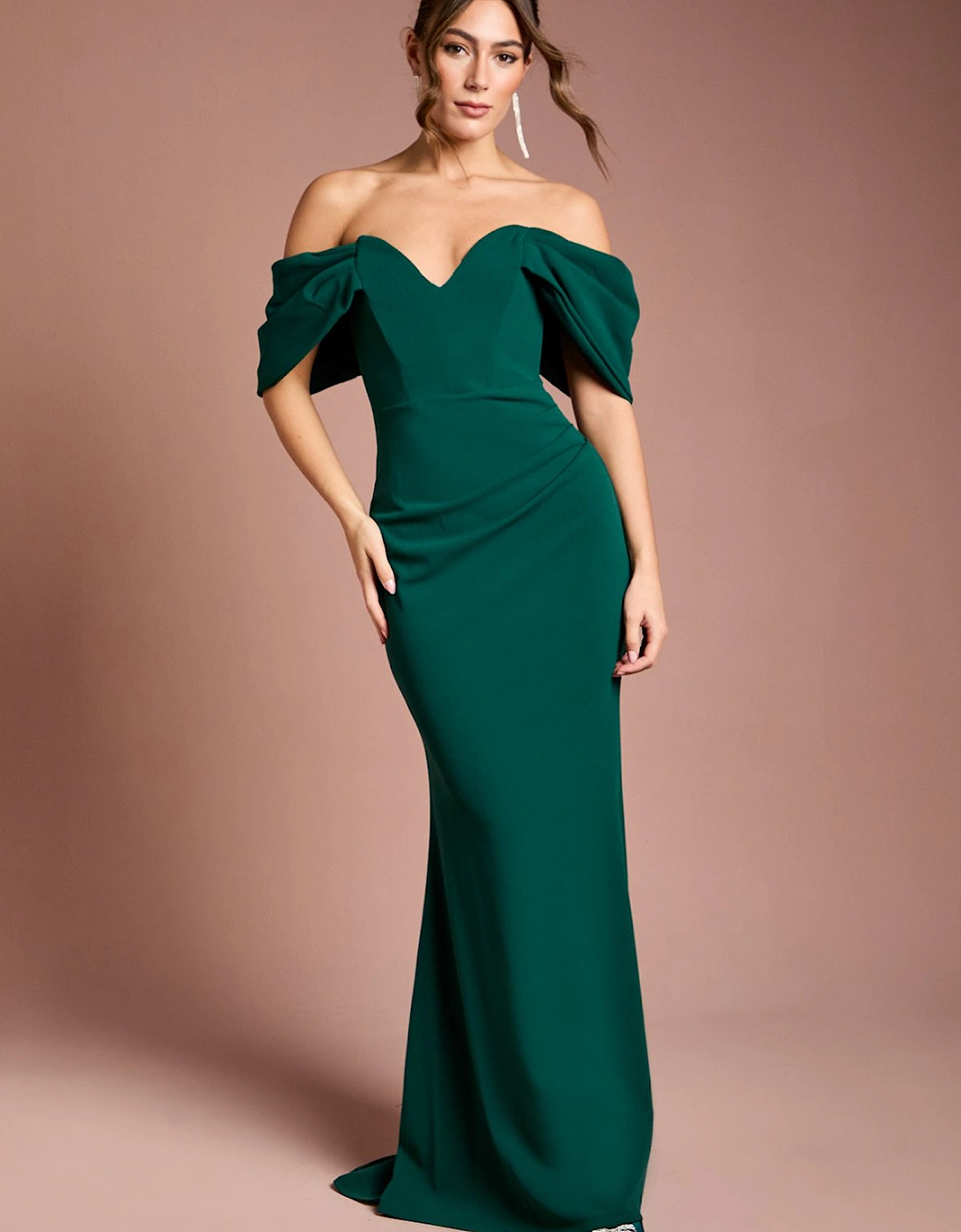 Bardot Stretch Fishtail Maxi Dress, 2 of 1