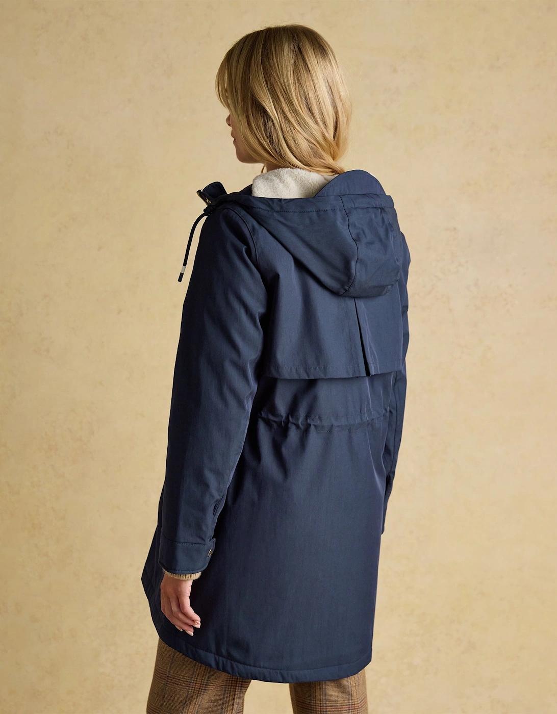 PORTWELL Waterproof Hoodie Raincoat With Adjustable Waist Navy