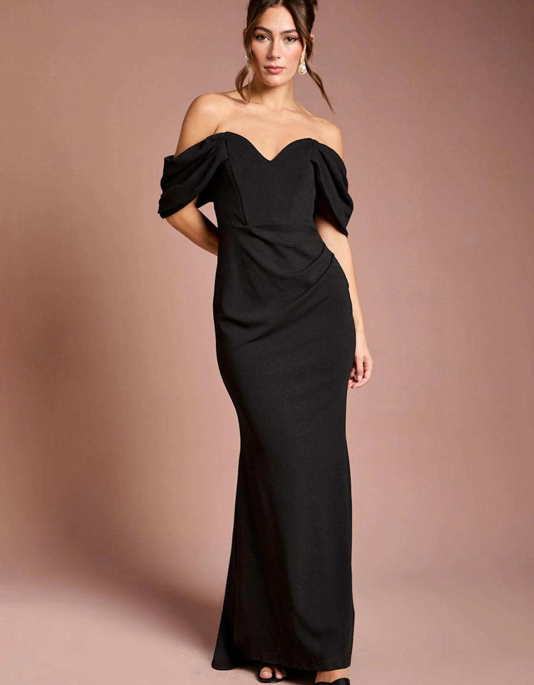 Bardot Stretch Fishtail Maxi Dress, 2 of 1