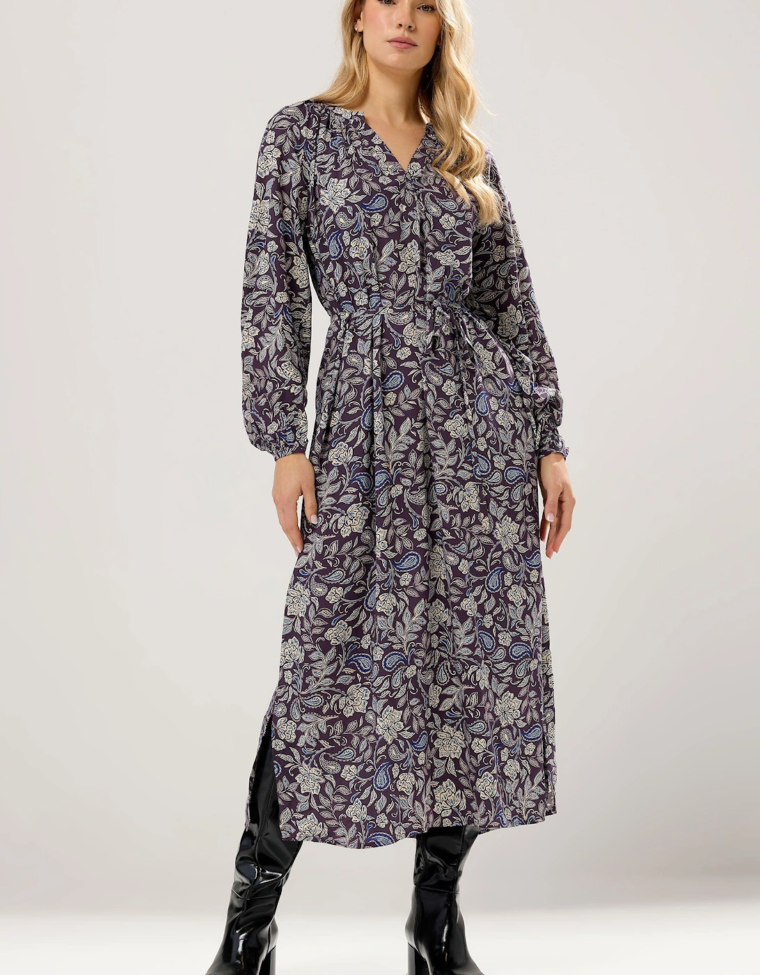 Tall Floral Print Dress, 2 of 1