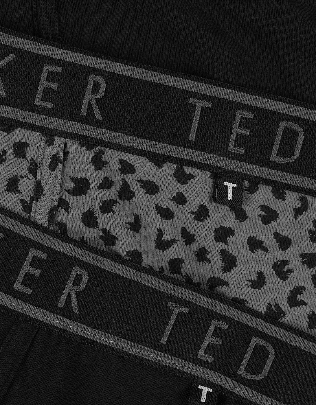 3-Pack Cotton Boxer Briefs Mens Boxer Briefs Black Bolt On/Brush Strokes/Black