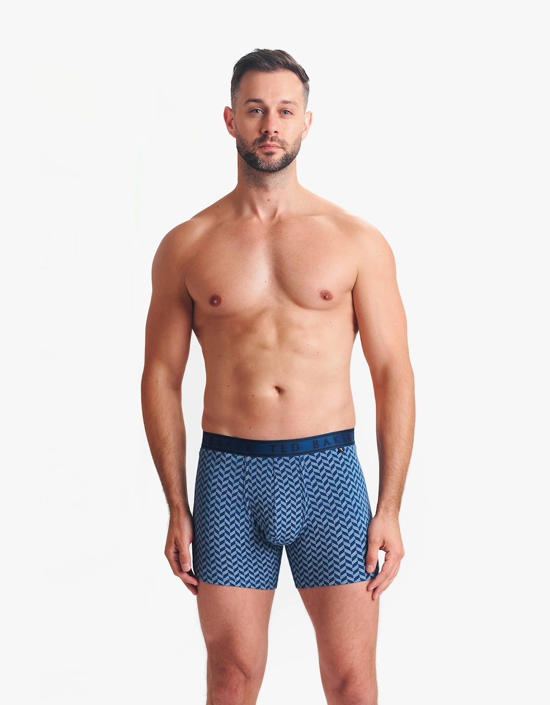 3-Pack Cotton Boxer Briefs Mens Boxer Briefs Navy/Rovelli Blue/Heather Grey