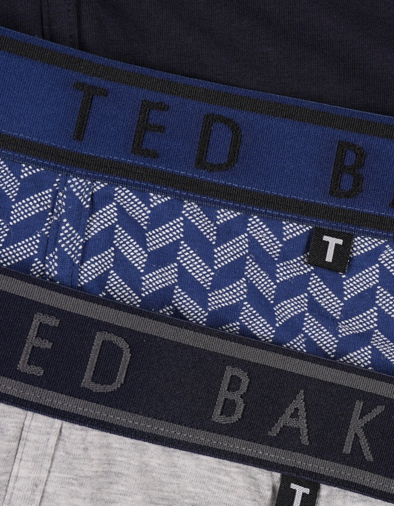 3-Pack Cotton Boxer Briefs Mens Boxer Briefs Navy/Rovelli Blue/Heather Grey