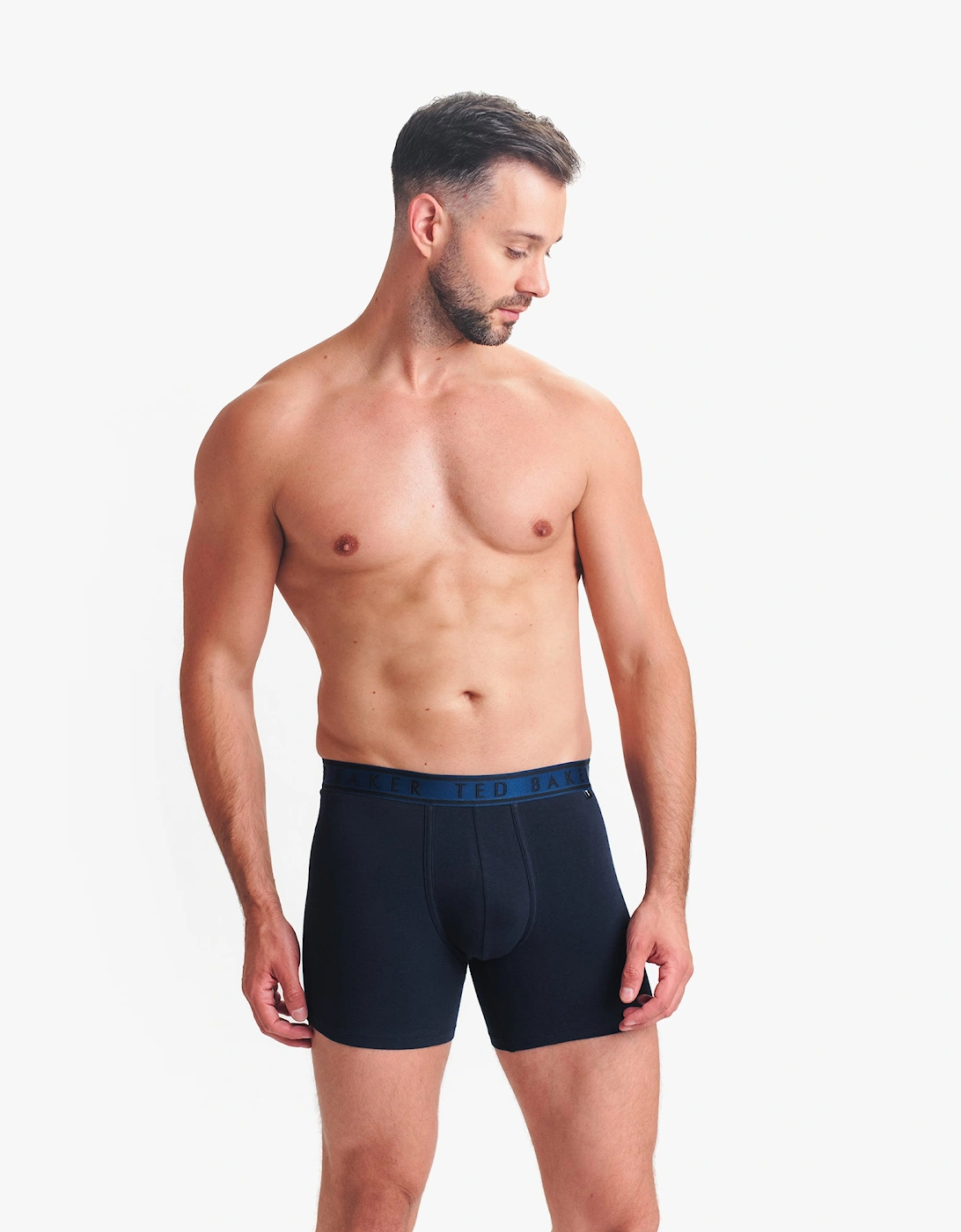 3-Pack Cotton Boxer Briefs Mens Boxer Briefs Navy/Rovelli Blue/Heather Grey